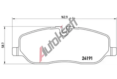 BREMBO Sada brzdovch destiek - kotouov brzda BRE P44014, P 44 014