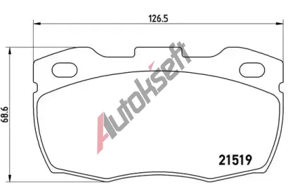 BREMBO Sada brzdovch destiek BRE P44015, P 44 015