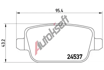 BREMBO Sada brzdovch destiek - kotouov brzda BRE P44016, P 44 016