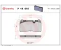 BREMBO Sada brzdovch destiek - kotouov brzda ‐ BRE P44018