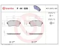 BREMBO Sada brzdovch destiek ‐ BRE P44028