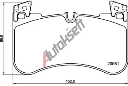 BREMBO Sada brzdovch destiek BRE P44029, P 44 029