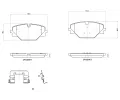 Sada brzdov�ch desti�ek&nbsp;BREMBO&nbsp;&dash;&nbsp;BRE P44032