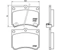 Sada brzdovch destiek BREMBO ‐ BRE P49011