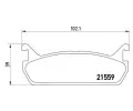 Sada brzdovch destiek BREMBO ‐ BRE P49015