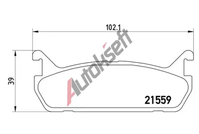 BREMBO Sada brzdovch destiek - kotouov brzda BRE P49015, P 49 015