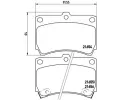 Sada brzdovch destiek BREMBO ‐ BRE P49016