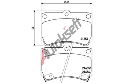 BREMBO Sada brzdovch destiek - kotouov brzda BRE P49016, P 49 016