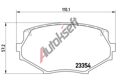 BREMBO Sada brzdovch destiek - kotouov brzda BRE P49020, P 49 020