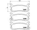 BREMBO Sada brzdovch destiek ‐ BRE P49021