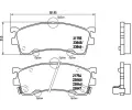 Sada brzdovch destiek BREMBO ‐ BRE P49023