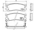 Sada brzdovch destiek BREMBO ‐ BRE P49025