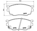 Sada brzdovch destiek BREMBO ‐ BRE P49026