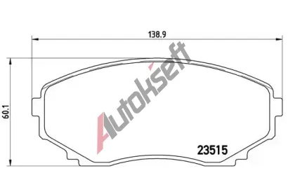 BREMBO Sada brzdovch destiek - kotouov brzda BRE P49028, P 49 028