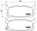 Sada brzdovch destiek BREMBO ‐ BRE P49031