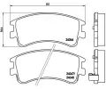 Sada brzdovch destiek BREMBO ‐ BRE P49032