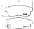 Sada brzdovch destiek BREMBO ‐ BRE P49035