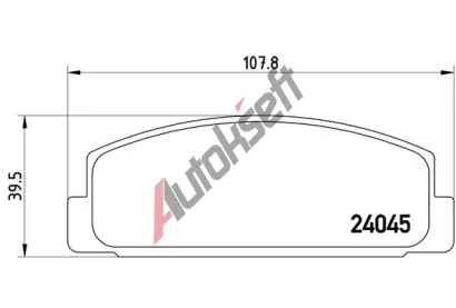 BREMBO Sada brzdovch destiek - kotouov brzda BRE P49036, P 49 036