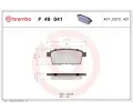 BREMBO Sada brzdovch destiek - kotouov brzda ‐ BRE P49041