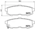 Sada brzdovch destiek BREMBO ‐ BRE P49042