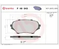 BREMBO Sada brzdovch destiek - kotouov brzda ‐ BRE P49043
