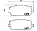 BREMBO Sada brzdovch destiek - kotouov brzda ‐ BRE P49044