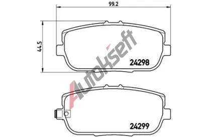 BREMBO Sada brzdovch destiek - kotouov brzda BRE P49044, P 49 044