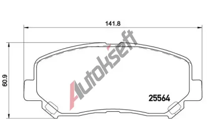 BREMBO Sada brzdovch destiek BREMBO XTRA LINE BRE P49045X, P 49 045X