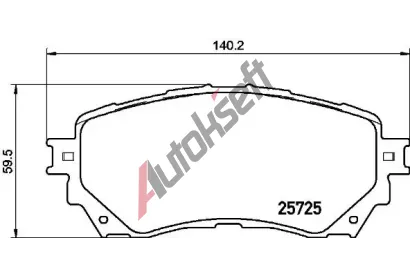 BREMBO Sada brzdovch destiek BRE P49048, P 49 048