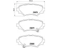 Sada brzdovch destiek BREMBO ‐ BRE P49049