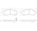 Sada brzdovch destiek BREMBO ‐ BRE P49057