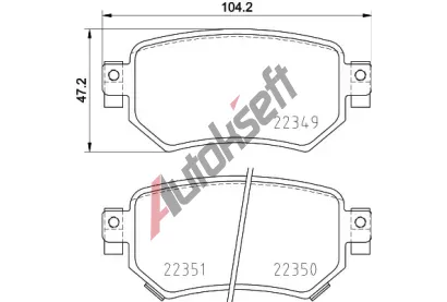 BREMBO Sada brzdovch destiek BRE P49059, BRE P 49 059