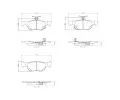 Sada brzdovch destiek BREMBO ‐ BRE P49064