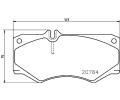 Sada brzdovch destiek BREMBO ‐ BRE P50003