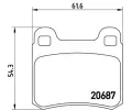 Sada brzdovch destiek BREMBO ‐ BRE P50007