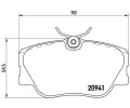 Sada brzdovch destiek BREMBO ‐ BRE P50008