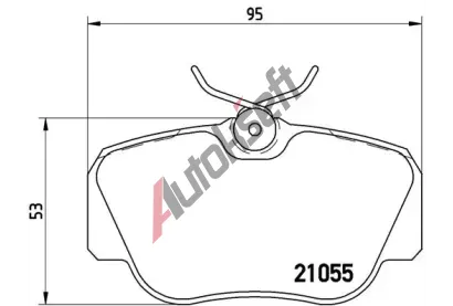 BREMBO Sada brzdovch destiek - kotouov brzda BRE P50011, P 50 011