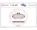 BREMBO Sada brzdovch destiek - kotouov brzda ‐ BRE P50020