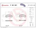 Sada brzdovch destiek BREMBO ‐ BRE P50021