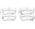 BREMBO Sada brzdovch destiek - kotouov brzda ‐ BRE P50040