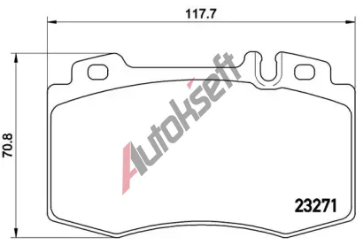 BREMBO Sada brzdovch destiek - kotouov brzda BRE P50041, P 50 041