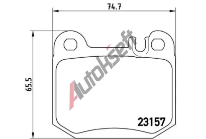 BREMBO Sada brzdovch destiek - kotouov brzda BRE P50043, P 50 043