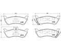 Sada brzdovch destiek BREMBO ‐ BRE P50044