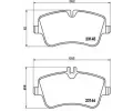 BREMBO Sada brzdovch destiek - kotouov brzda ‐ BRE P50045