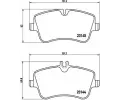 BREMBO Sada brzdovch destiek - kotouov brzda ‐ BRE P50046