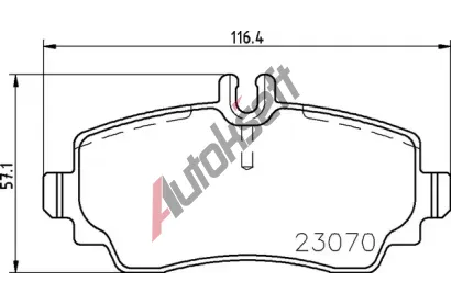 BREMBO Sada brzdovch destiek - kotouov brzda BRE P50047, P 50 047