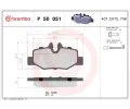 BREMBO Sada brzdovch destiek - kotouov brzda ‐ BRE P50051