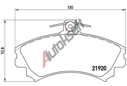 BREMBO Sada brzdovch destiek - kotouov brzda BRE P50055, P 50 055