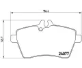 Sada brzdovch destiek BREMBO ‐ BRE P50056
