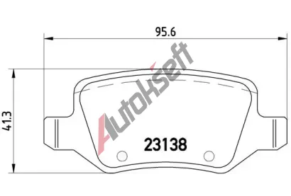 BREMBO Sada brzdovch destiek - kotouov brzda BRE P50058, P 50 058
